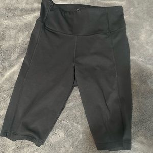 High waisted long biker shorts